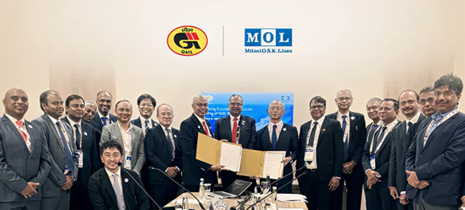 MOL signs time charter agreement with GAIL for LNG carrier