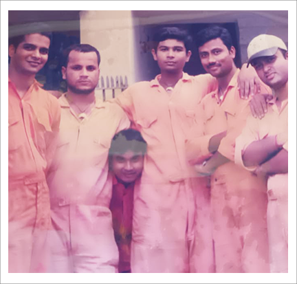 Group of young men in uniforms